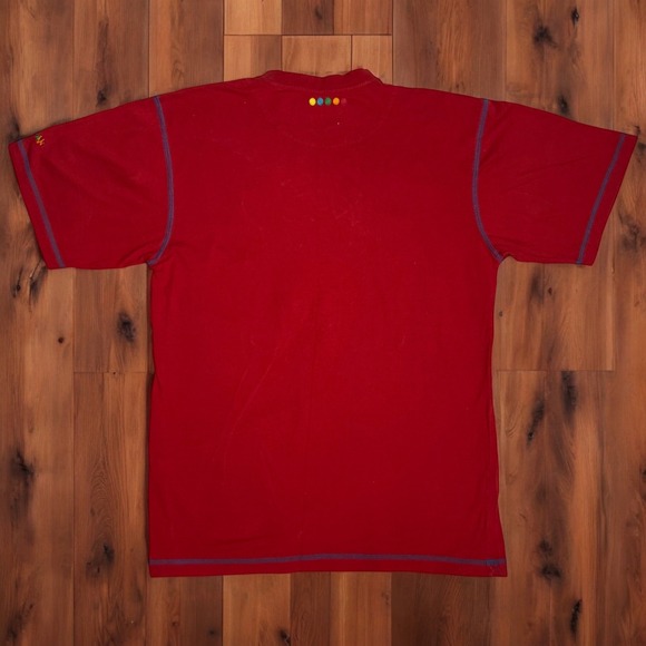 COOGI Australia Graphic T-Shirt‎ Mens Large Embroidered Red Short Sleeve - Picture 2 of 7